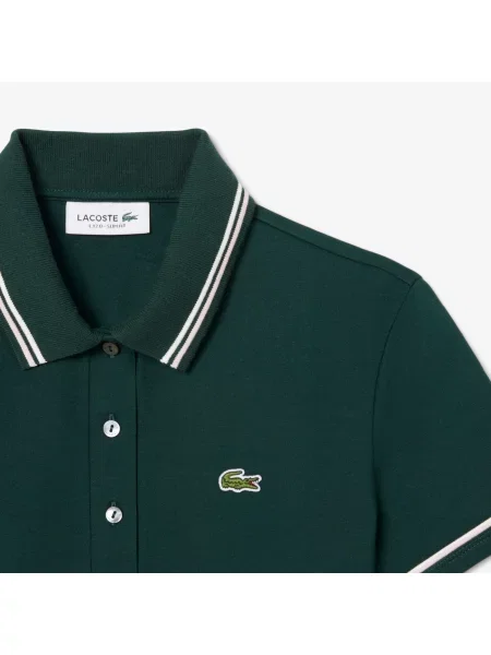 Поло Lacoste зеленое