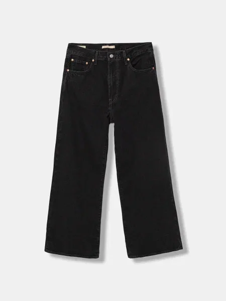 Levi's jeansy RIBCAGE WIDE LEG czarne