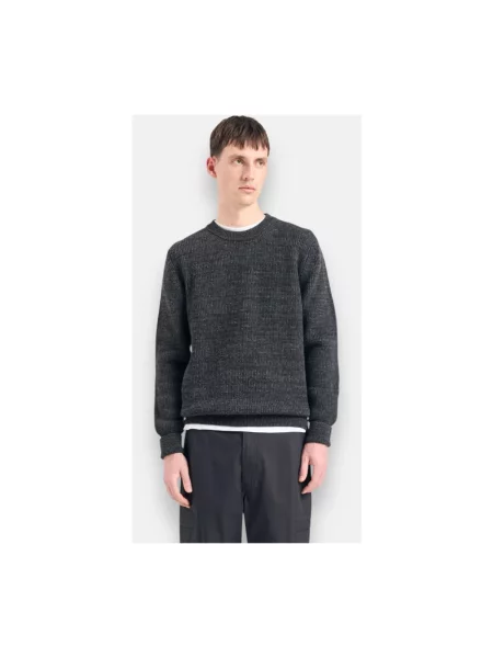 Sweter Norse Projects wełniany szary