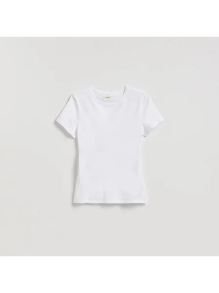 Reserved Slim fit póló fehér