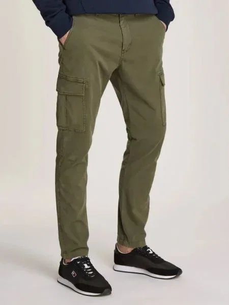 Tommy Jeans Pantaloni cargo AUSTIN verde