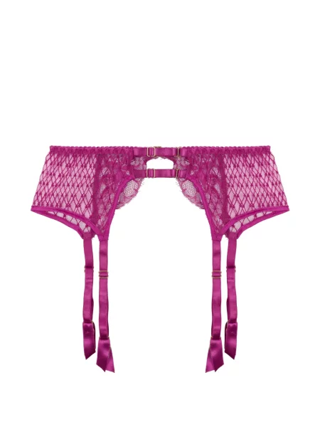 Remen Fleur Of England s čipkom ružičasta