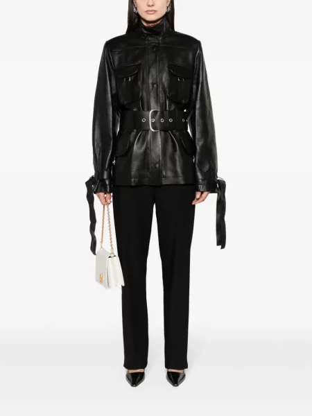 Kurtka skórzana Off-white biała