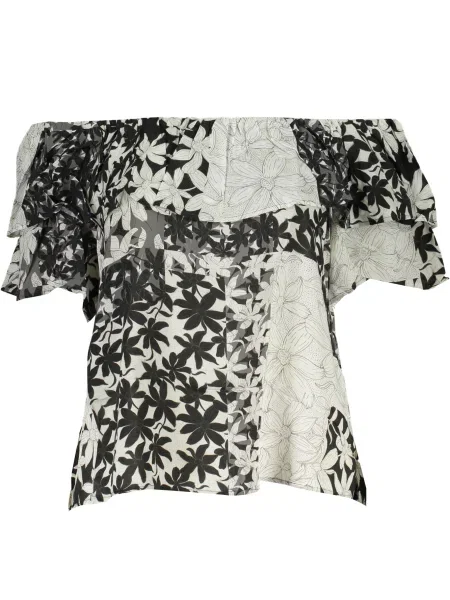 Tricou Desigual scurt alb