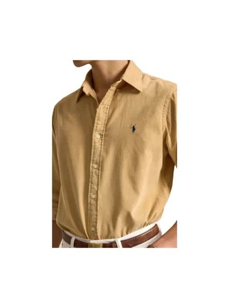Koszula Ralph Lauren z długim rękawem żółta