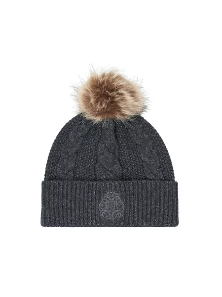 LAUREN RALPH LAUREN Kapa Temno siva črna