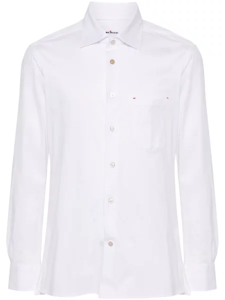 Cămașă Kiton din jerseu alb