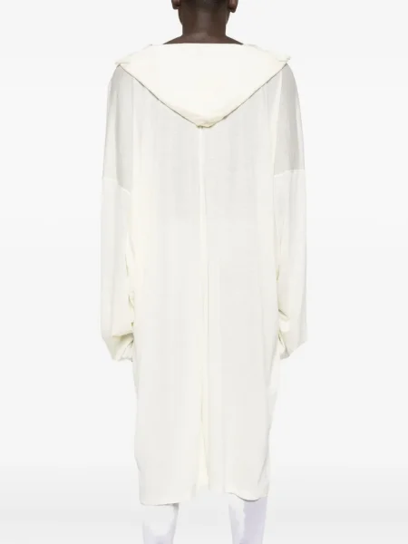 Tricou Rick Owens drapate lung alb