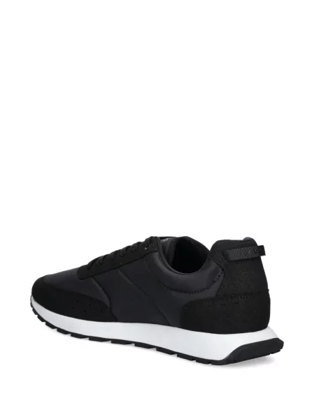 Sneakerși Hugo cu șireturi din dantelă negru