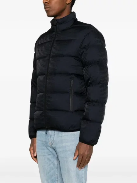 Ватиран яке Emporio Armani с принт черно