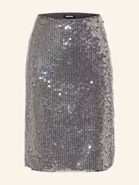 Rotate Spódnica Z Cekinami schwarz szara