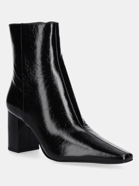 Кожени боти MICHAEL Michael Kors Elise с дебел черно