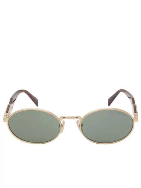 Prada Okulary Przeciwsłoneczne Pr gold zielone