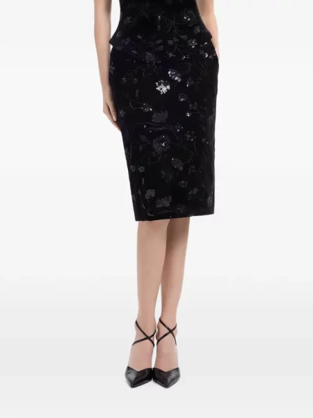 Fustă tip creion Elie Saab negru