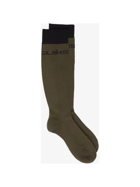 Skarpety Quiksilver Cold Days zielony oliwkowy 1 para S czarny