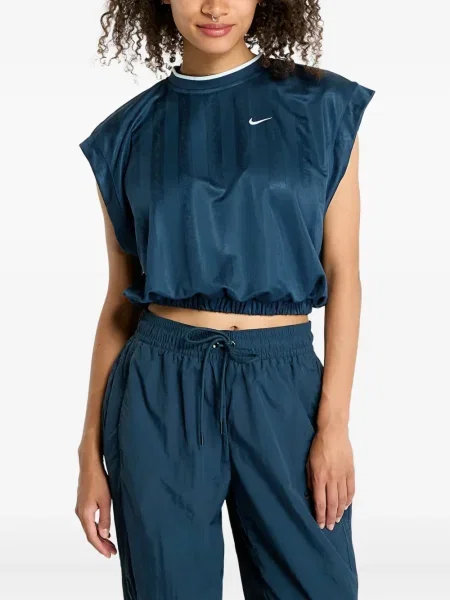 Tricou Nike scurt din dantelă alb