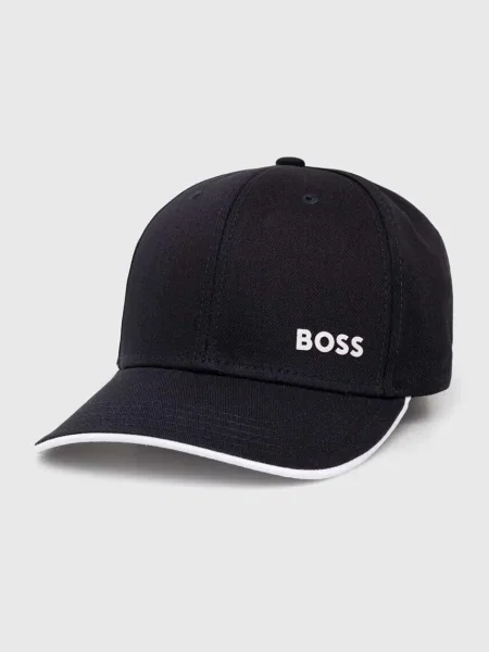 Шапка с козирка Boss Green тъмносиньо с принт зелено