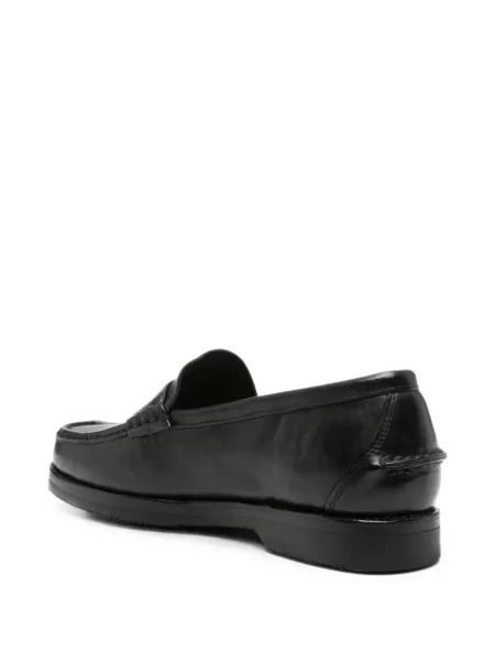 Pantofi loafer Visvim din piele negru