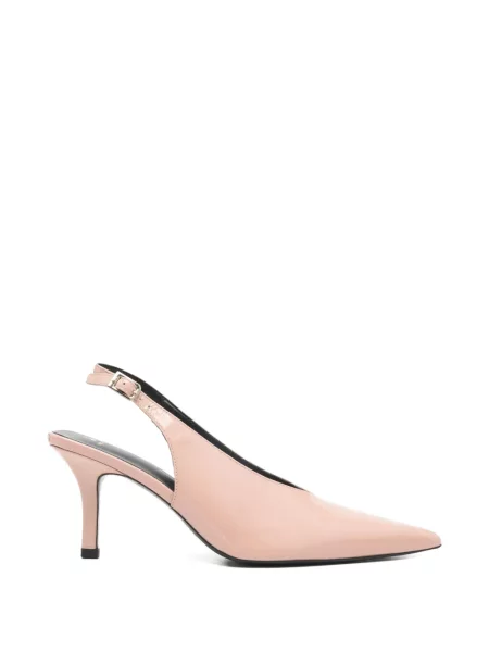 Pantofi cu toc Patrizia Pepe slingback roz