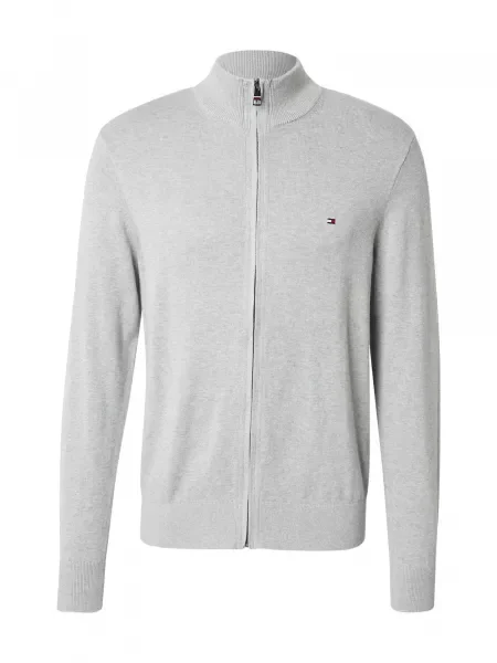 TOMMY HILFIGER Geacă tricotată amestecat gri