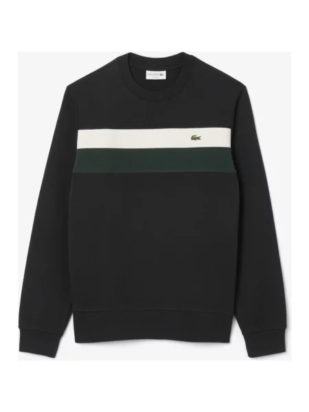 Bluza Lacoste Colour-Block Fleece czarny zielony XS biały