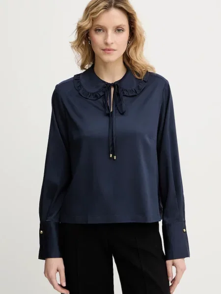 Barbour bluzka Evie granatowy gładka