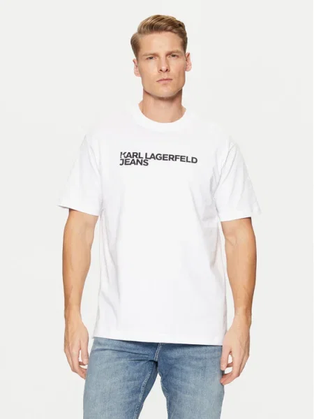 Karl Lagerfeld Jeans Tričko biela