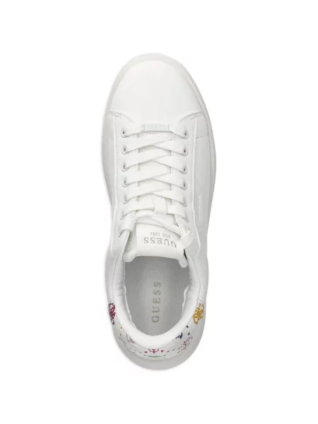 Sneakerși Guess cu imagine alb