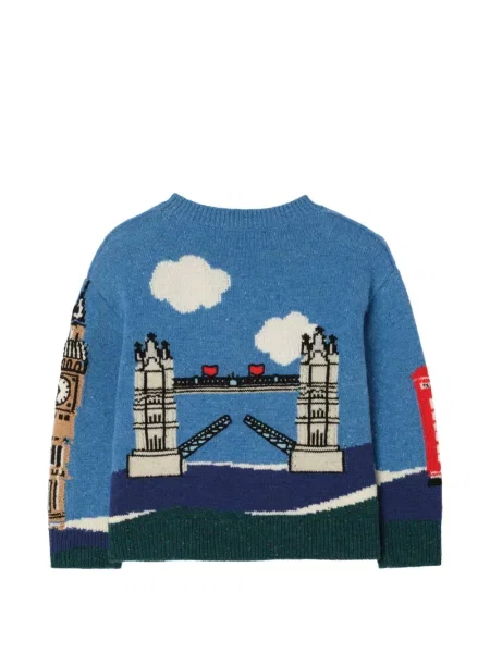 Sweter dziecięcy Burberry niebieski