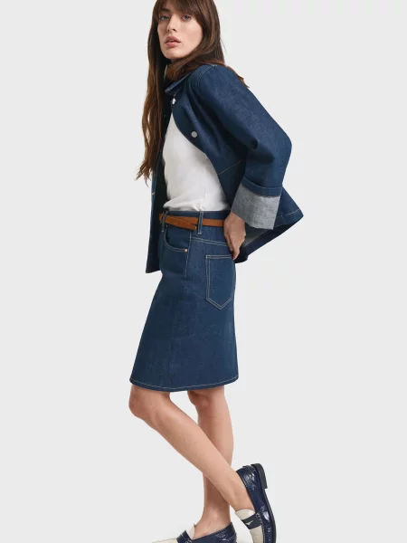 Джинсова спідниця Gant синя