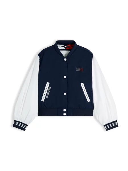 TOMMY HILFIGER Geacă de primăvară-toamnă albastru noapte alb