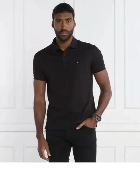 Tommy Hilfiger Tenisz póló fekete