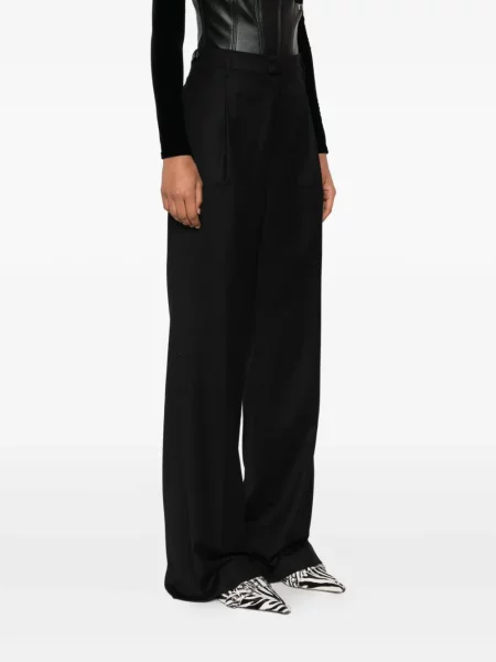 Pantaloni Berwich plisate negru