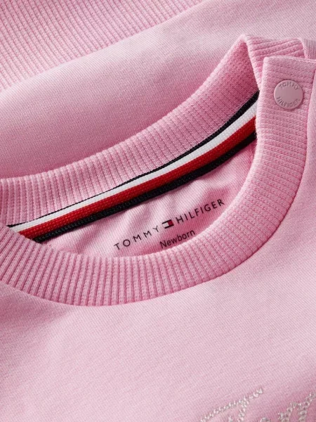 Tommy Hilfiger спортен комплект анцуг за бебе с розово