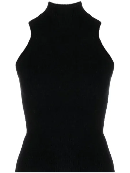 Dzianinowy top Patou czarny