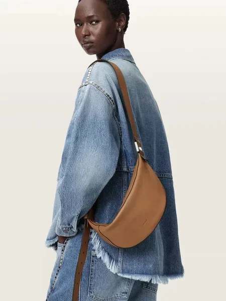 Кожаная сумка Allsaints