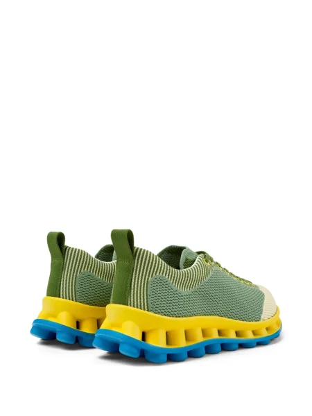 Sneakerși Camper cu șireturi din dantelă verde