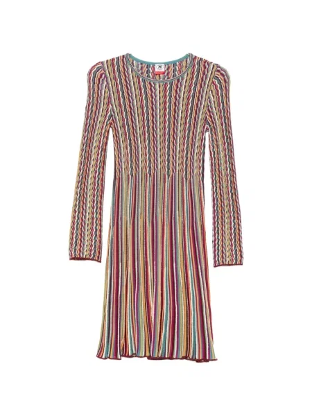 Rochie mini Missoni cu dungi roz