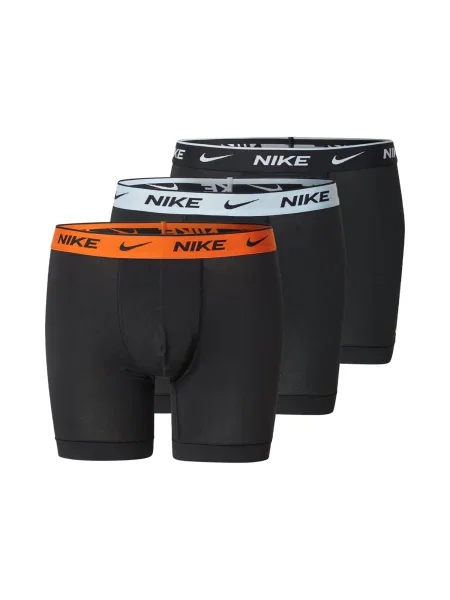 NIKE Underwear Boksarice svetlo siva / oranžna črna