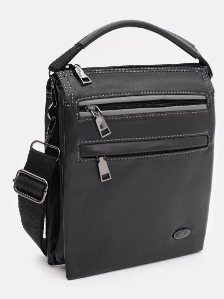 Кожаная сумка через плечо Ricco Grande черная