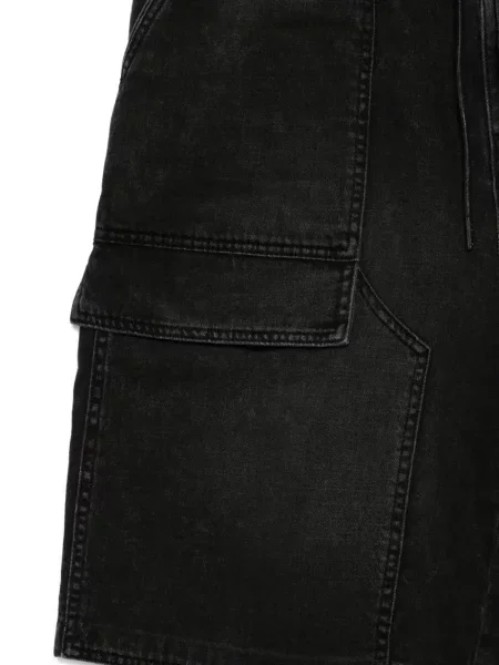Pantaloni scurți din denim Juun.j negru
