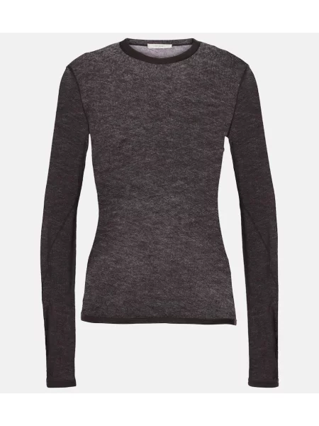 Top The Row din cașmir maro