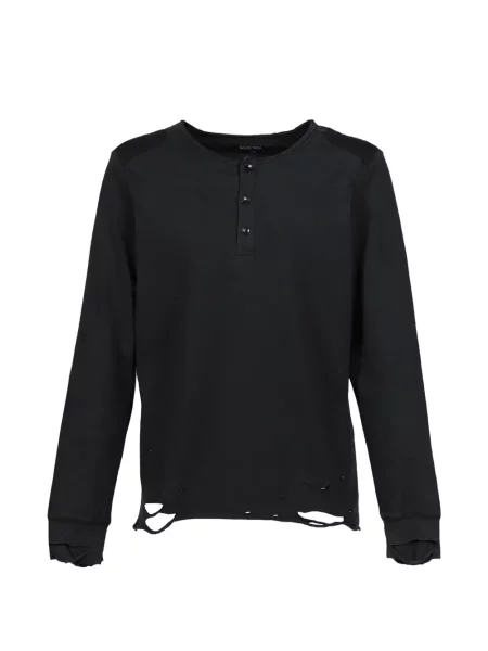Lung tricou Troubled Waters negru