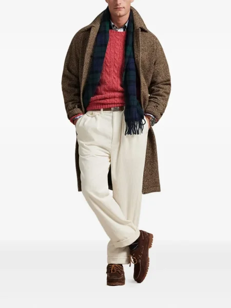 Плисирани маратонки Polo Ralph Lauren от рипсено кадифе черно