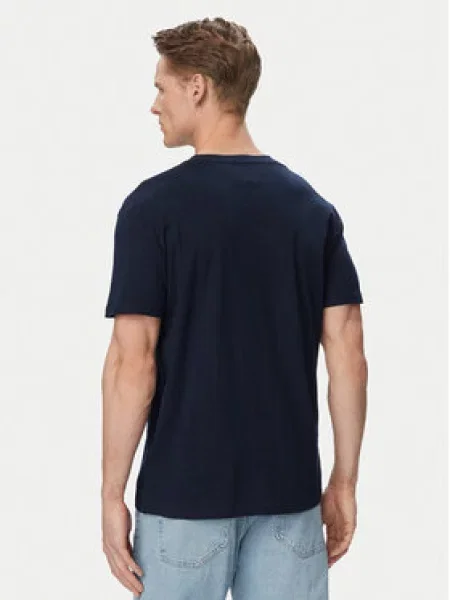 Tommy Jeans Marškinėliai ENTRY DNA tamsiai / raudona / balta mėlyna
