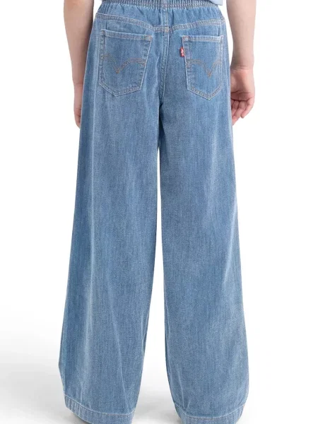 Levi's дънки за деца LUXE DENIM HIGH RISE BAGGY синьо