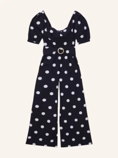 Reiss Kombinezon Brook Z Lnu blau biały