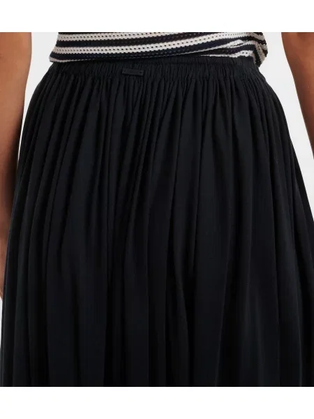 Fusta maxi Max Mara din jerseu albastru