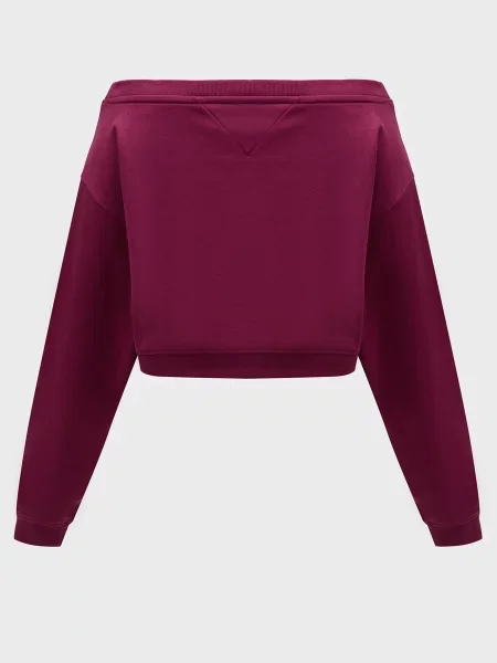 Світшот Tommy Jeans фіолетовий