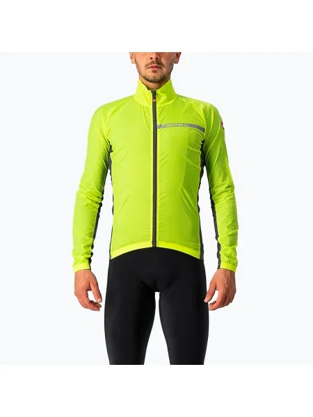 Куртка велосипедна Castelli Squadra Stretch electric lime/dark gray